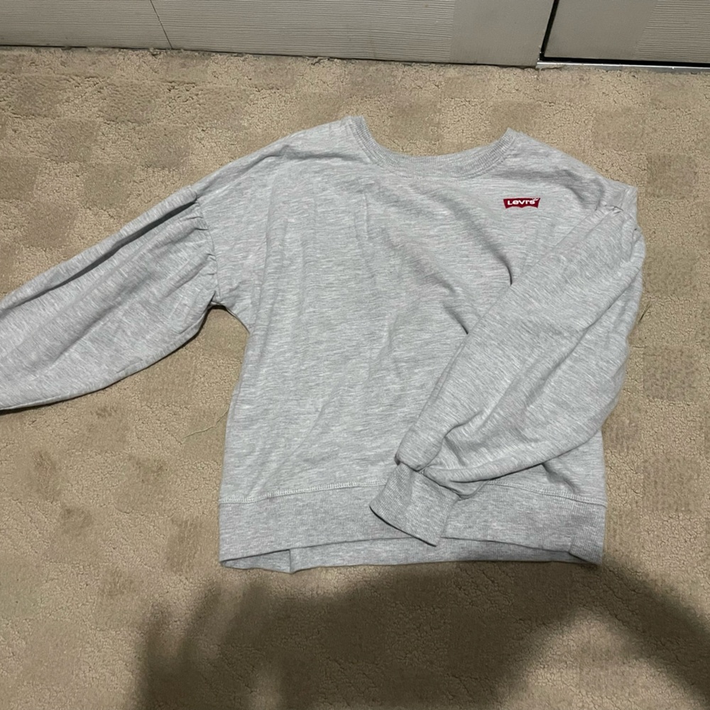 Levi's Light Gray Crewneck with Red Tag